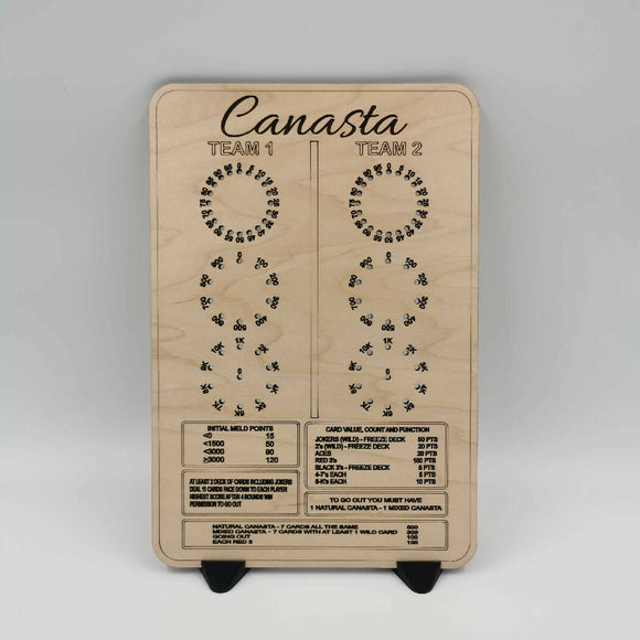 Canasta board