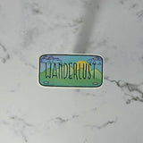 Wanderlust Plate Weatherproof Sticker